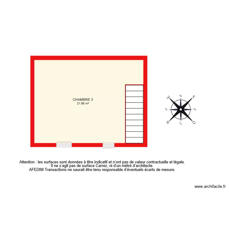 BI 6258 ETAGE. Plan de 