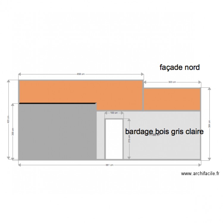 toit terrasse façade nord. Plan de 0 pièce et 0 m2