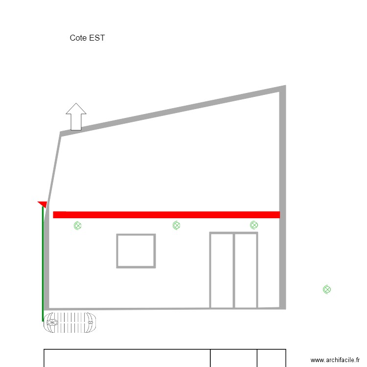 Côté Est. Plan de 0 pièce et 0 m2