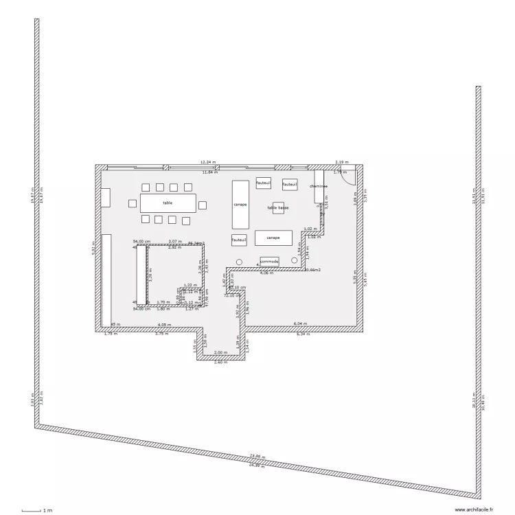 espace RDC. Plan de 