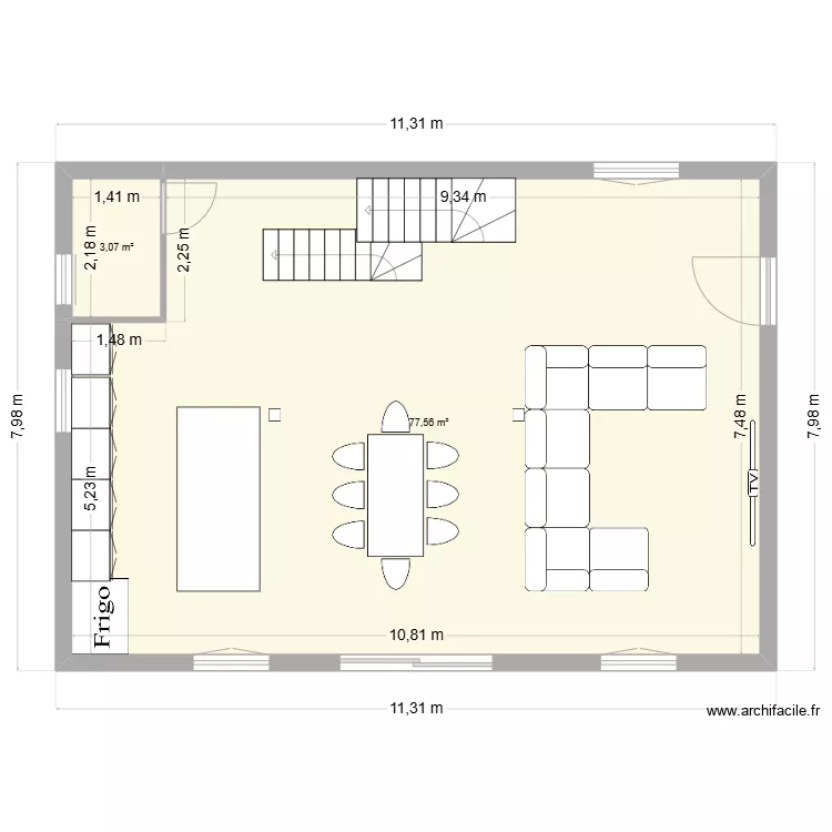 REZ DE CHAUSSEZ. Plan de REZ DE CHAUSSEZ. Plan de