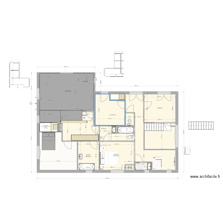                    Yvrac RDC PROJET 8  18 AOUT 2022. Plan de 0 pièce et 0 m2
