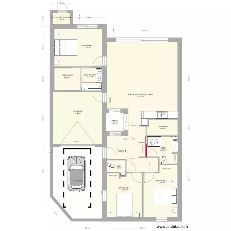 ST ROGATIEN. Plan de 