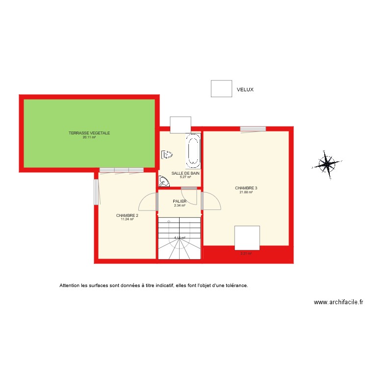 BI 1423 NIVEAU 2. Plan de 0 pièce et 0 m2