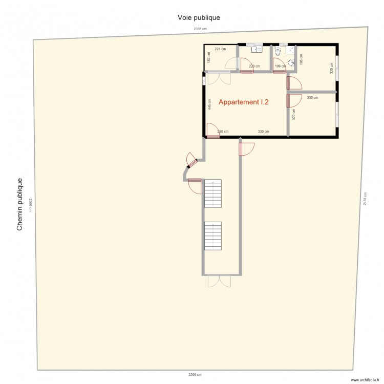 appartement I2. Plan de 8 pièces et 635 m2