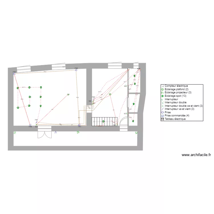 Messimy cablage &eacute;lectrique v2. Plan de 