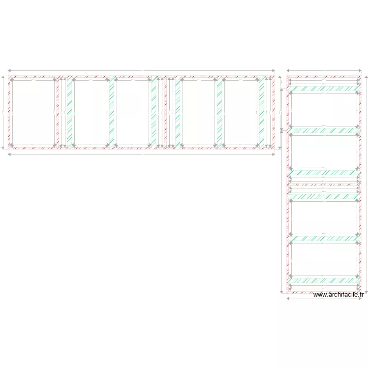 Plan salon de jardin. Plan de 