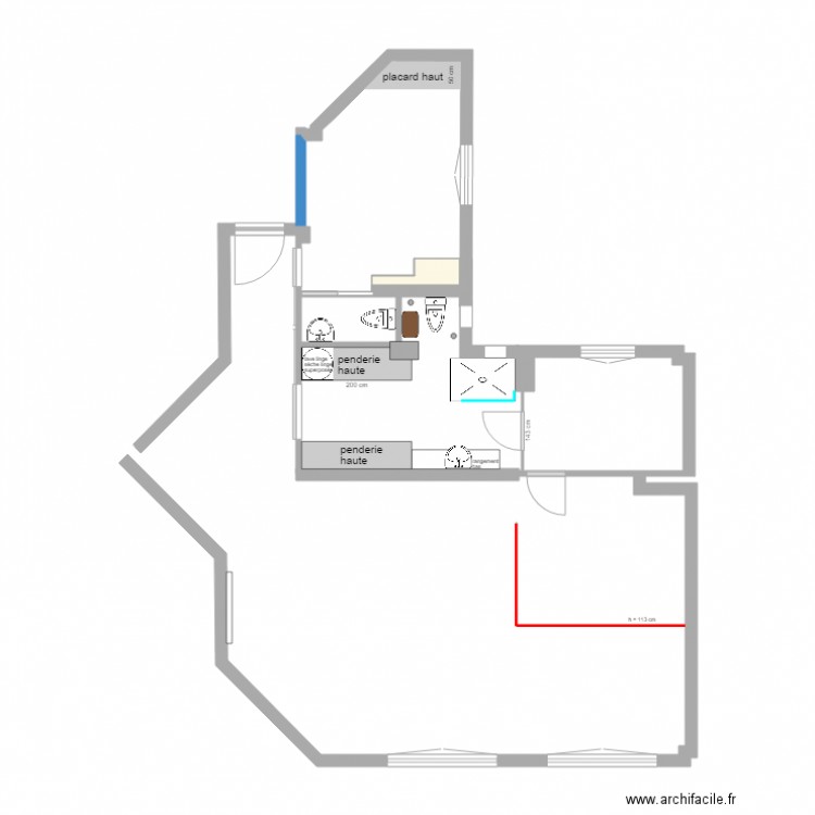 Appartement Ledru Rollin étude1. Plan de 0 pièce et 0 m2