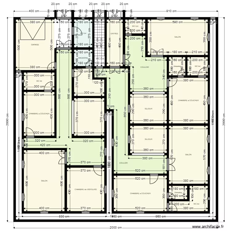 Plan 20x20 Clien 26411240 V2. Plan de 