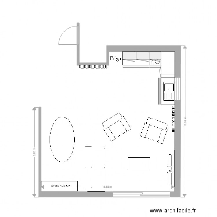 pièce1. Plan de 0 pièce et 0 m2