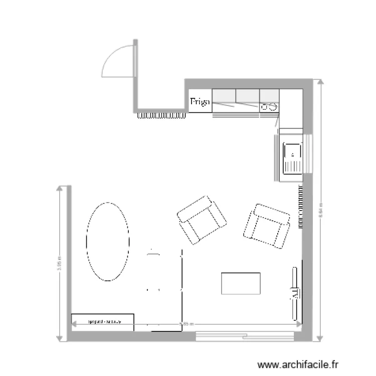 pi&egrave;ce1. Plan de 