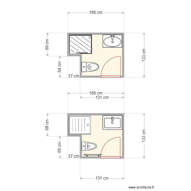 ANTONIO ALCANTARA BAÑO II. Plan de 2 pièces et 3 m2