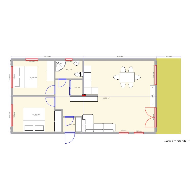 barn. Plan de 0 pièce et 0 m2
