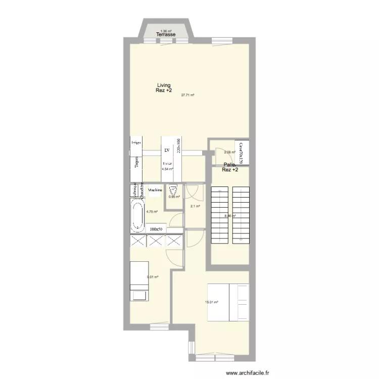 Marie Jos&eacute; Rez2 New7 mesures ok. Plan de 0 pièce et 0 m2