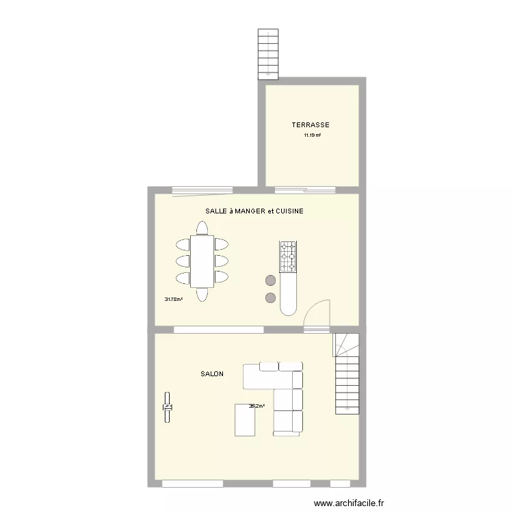 Aiseau premier etage. Plan de Aiseau premier etage. Plan de