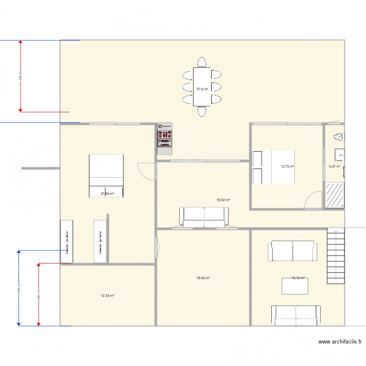 toit à 2600. Plan de 0 pièce et 0 m2