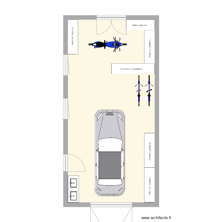 Garage recht. Plan de 0 pièce et 0 m2