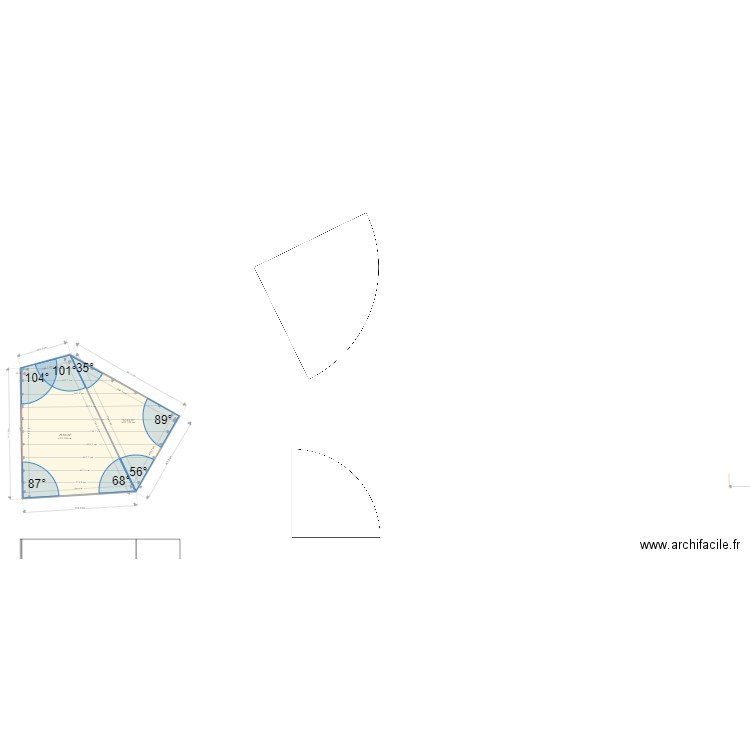 PAMIERS2 - APT3 - RAMPANTS. Plan de 2 pièces et 38 m2