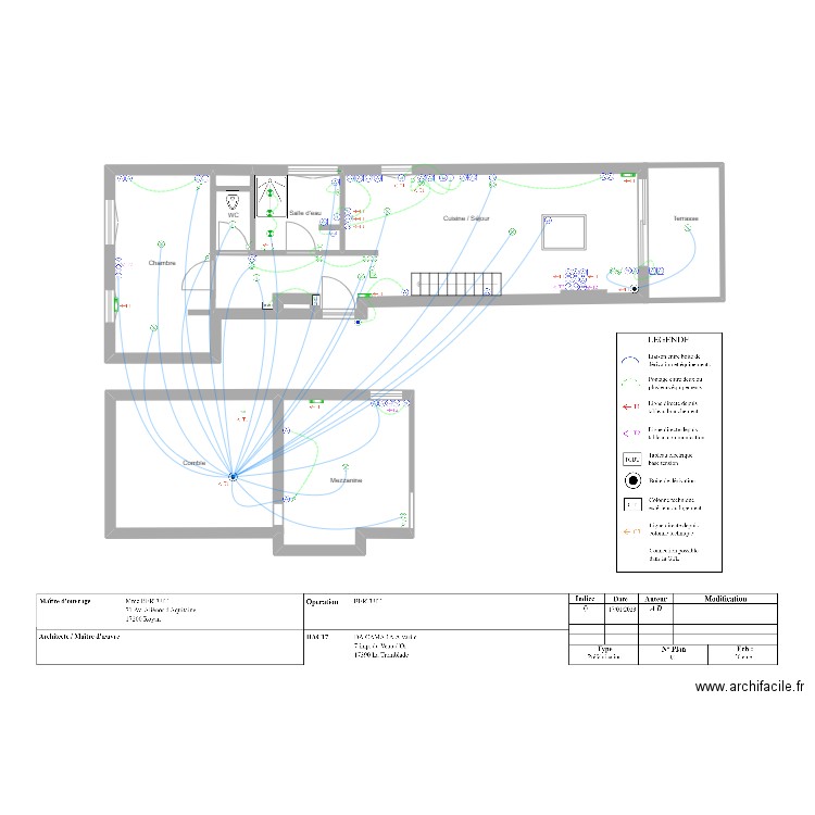 BERTUIT Prefa. Plan de 8 pièces et 87 m2