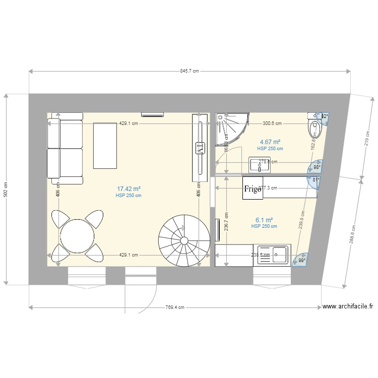 Petite Maison RDC. Plan de 0 pièce et 0 m2