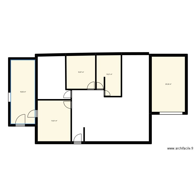 maison-11. Plan de 5 pièces et 73 m2