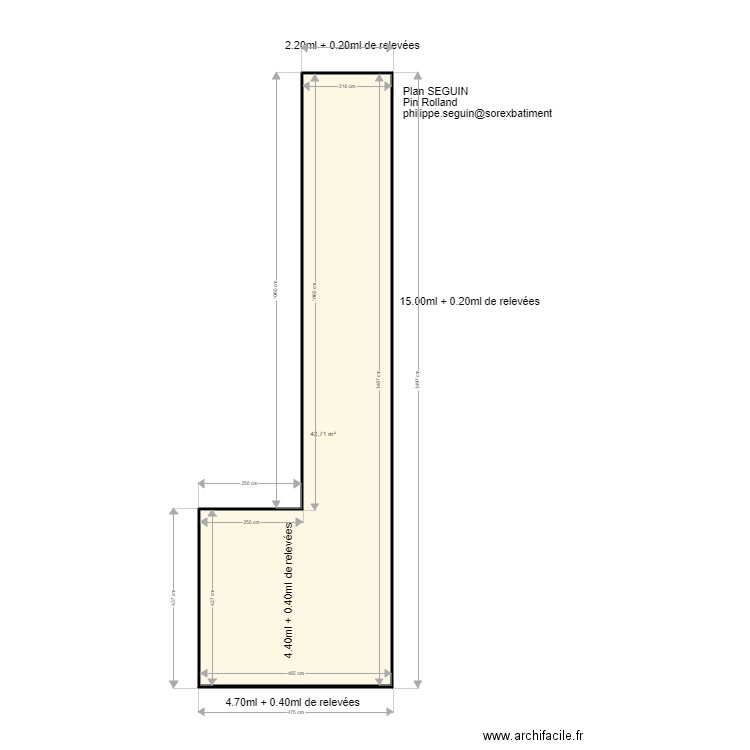 Plan SEGUIN. Plan de 0 pièce et 0 m2