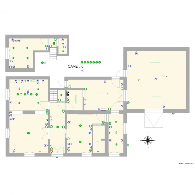 Le Sart électricité sans lettrage. Plan de 0 pièce et 0 m2