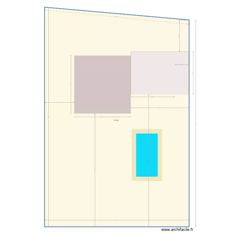 PLAN MASSE AVEC PISCINE. Plan de 