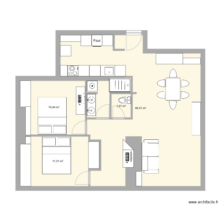 La Roquette 5. Plan de 0 pièce et 0 m2