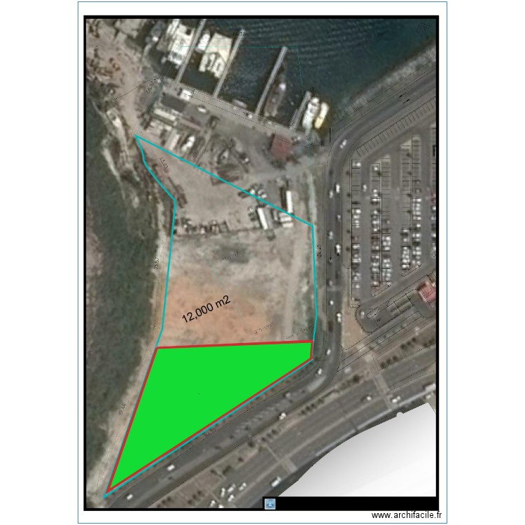 plan terrain essai 2. Plan de 0 pièce et 0 m2