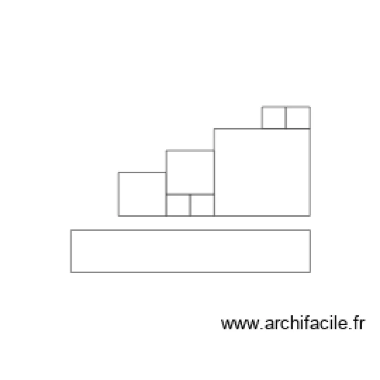 meuble escalier. Plan de meuble escalier. Plan de