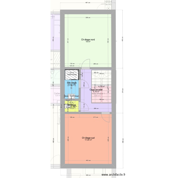 la cigale . Plan de 16 pièces et 172 m2