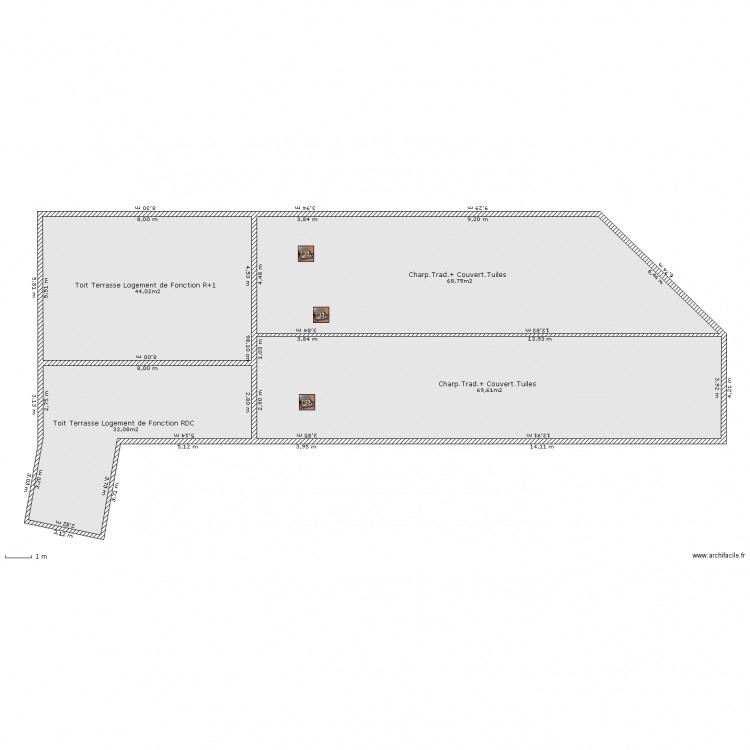 Toiture Oller René A1/L1. Plan de 0 pièce et 0 m2