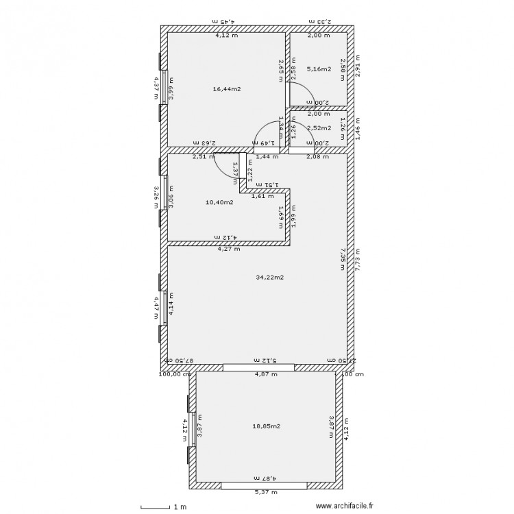 chais   extension. Plan de 0 pièce et 0 m2