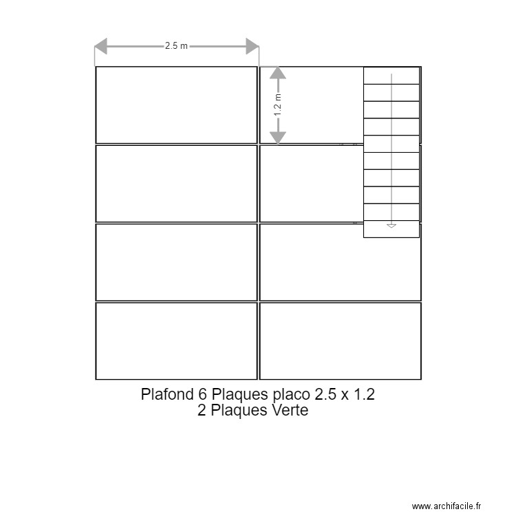 Plafond 1er étage . Plan de 0 pièce et 0 m2