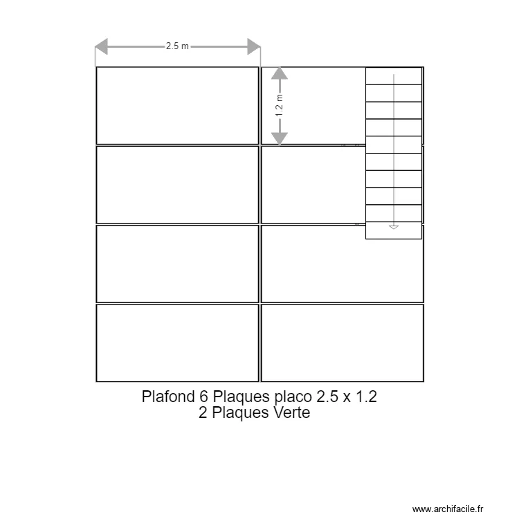 Plafond 1er &eacute;tage . Plan de 