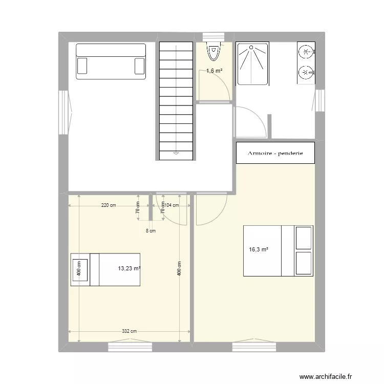 Plan étage 2. Plan de Plan étage 2. Plan de