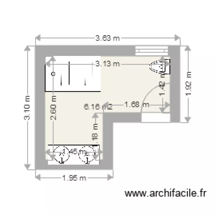 salle de bain. Plan de salle de bain. Plan de