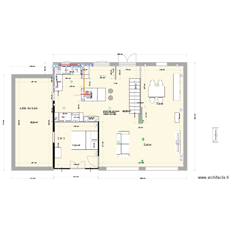 cuisine. Plan de 0 pièce et 0 m2