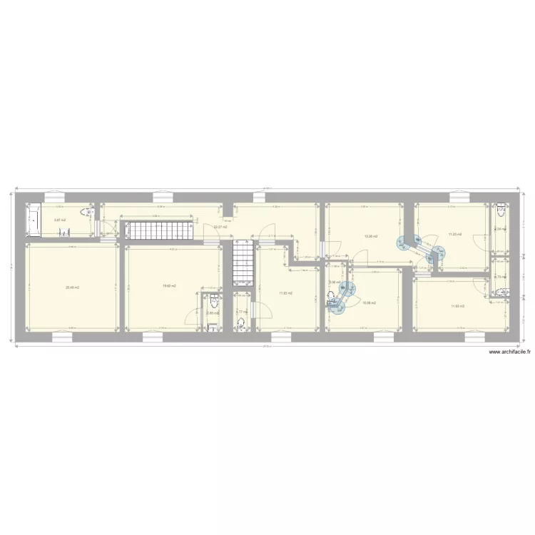 la fontaine etage n1. Plan de 