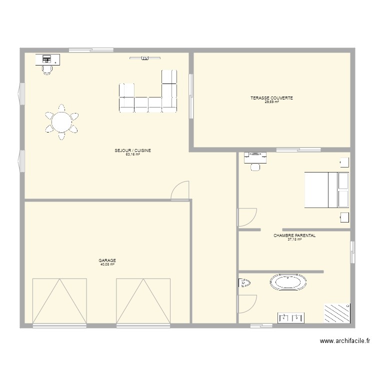 MAISON 2. Plan de 0 pièce et 0 m2