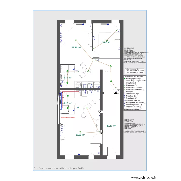BERNARD RDC. Plan de 