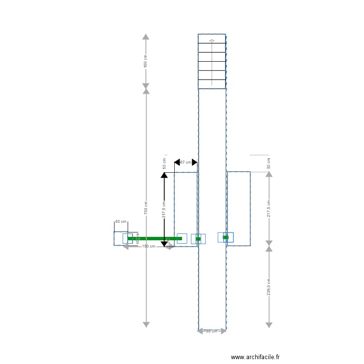 Fosse 8m60 avec levage auxiliaire 9. Plan de 0 pièce et 0 m2