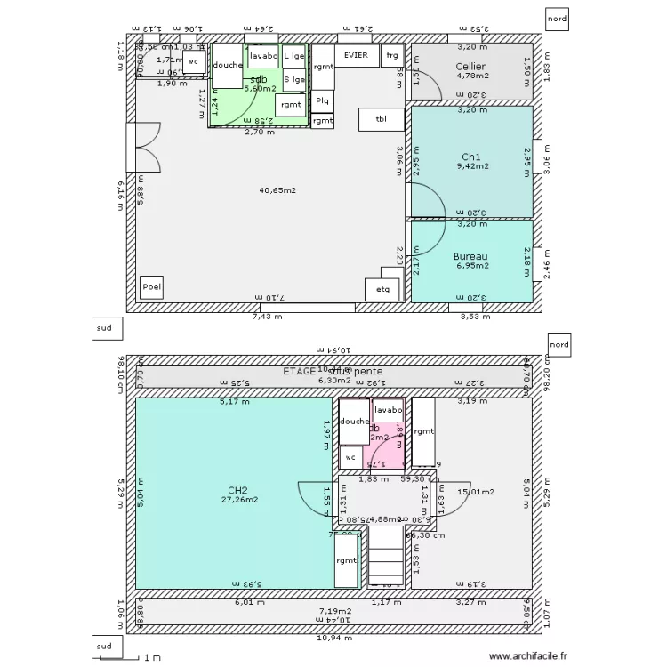 Maison simple-2. Plan de 