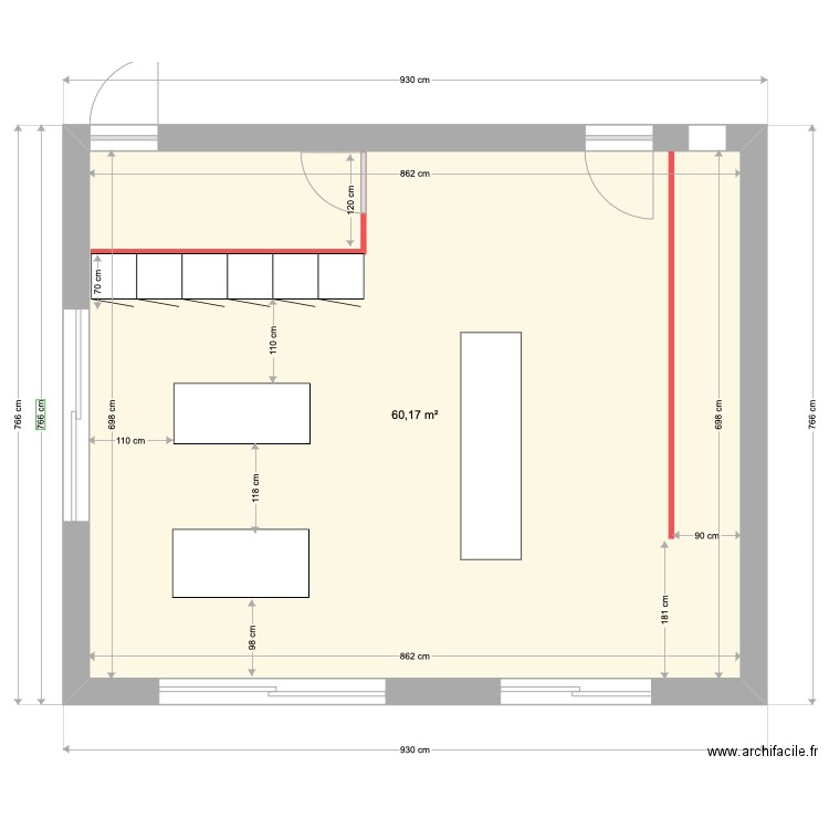 salon. Plan de 0 pièce et 0 m2