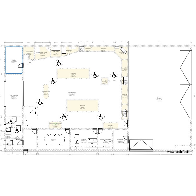 magasin 18. Plan de 0 pièce et 0 m2