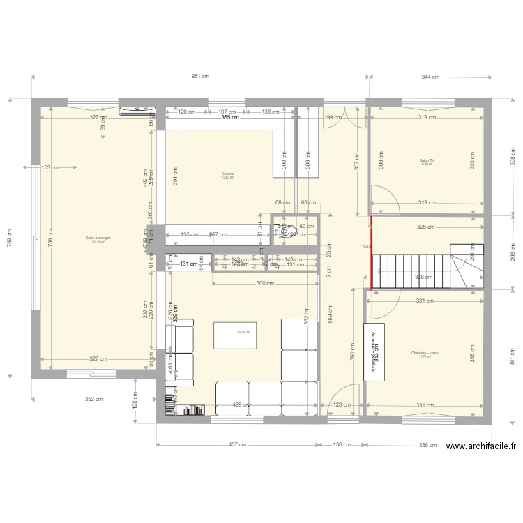 maison inversée 2. Plan de 0 pièce et 0 m2