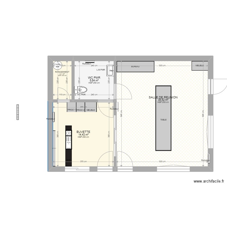 CLUB HOUSE FCSAJ. Plan de 0 pièce et 0 m2