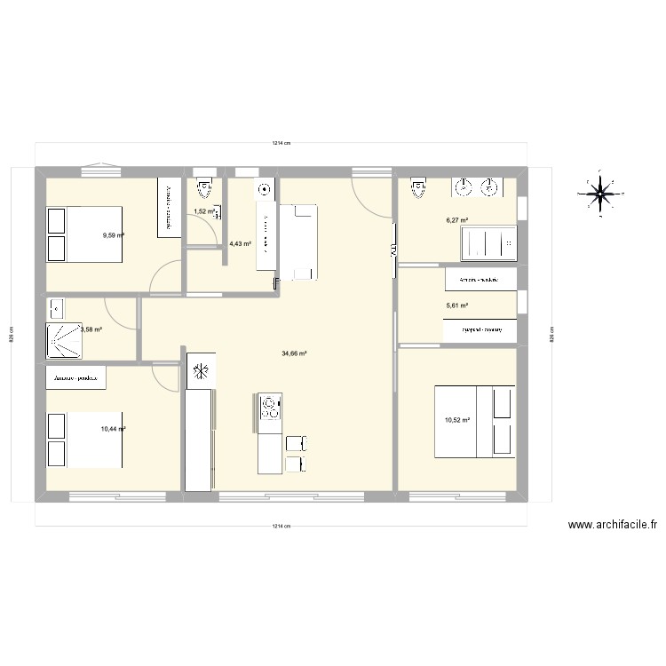 PLAN CD MODIF. Plan de 0 pièce et 0 m2