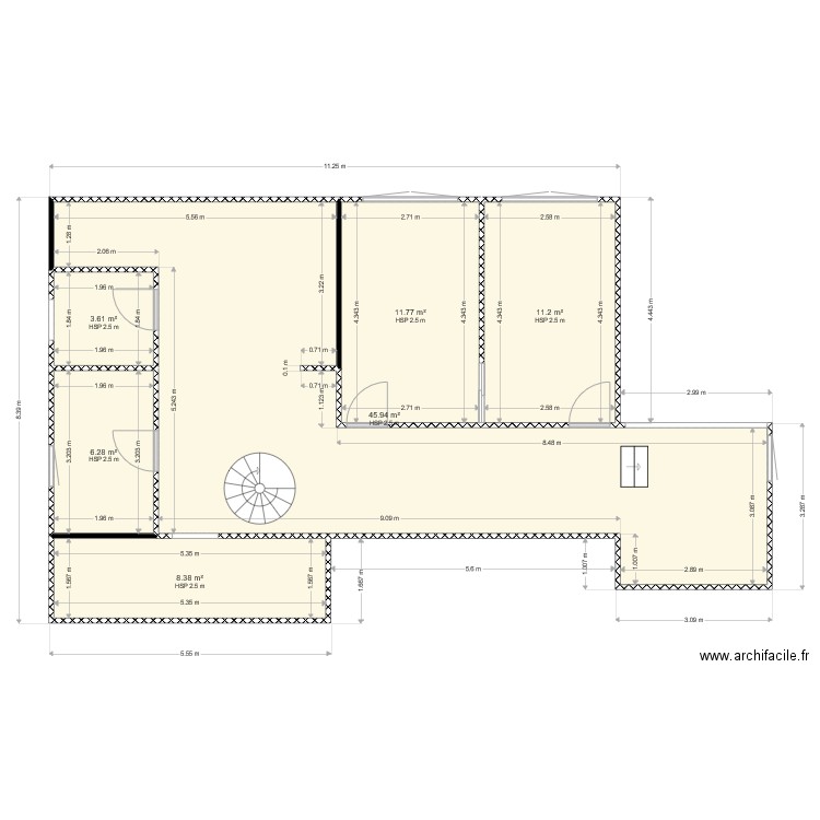 ETAGE BEAUME DEFINITIF. Plan de 0 pièce et 0 m2